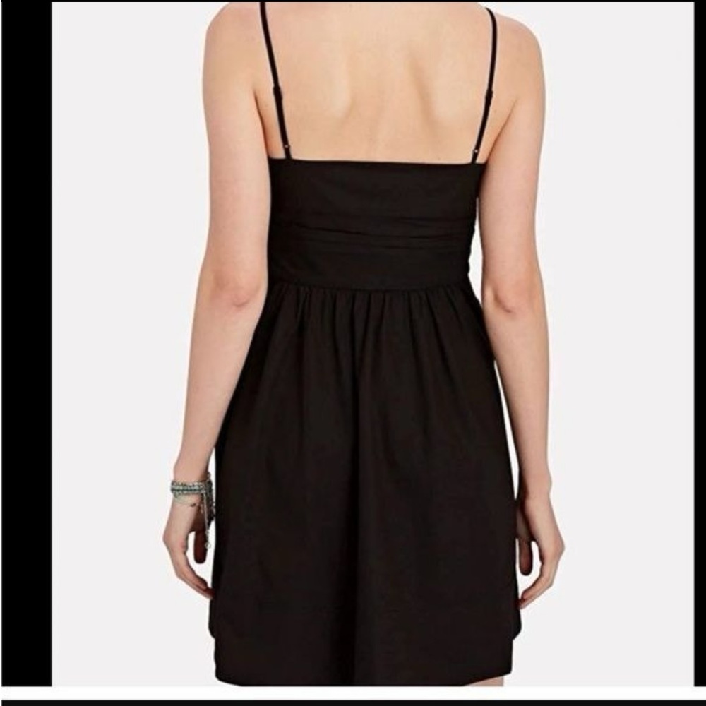 A.L.C. Black Dani Tie Front Mini Dress - Size: 6 - Preowned - Picture 2 of 7